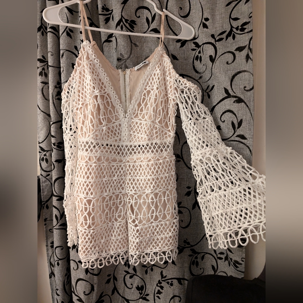 Too cute crochet fashion nova jumper, lined XS